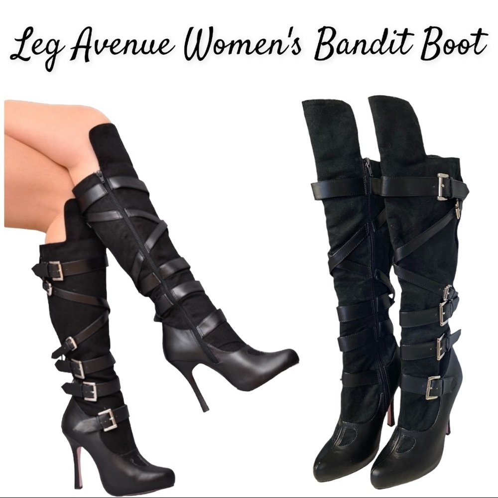 Leg Avenue Women's Black Bandit Boot Size 7